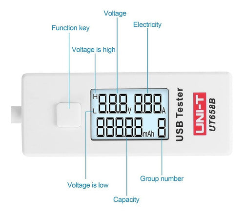 Uni-T Tester UT658B USB Voltage and Current Monitor 1