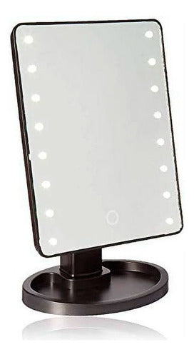 My Foldaway Rectangular Makeup Mirror with LED Light - USB Powered 2