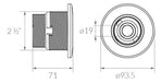 Orientable Return for Concrete Pools Vulcano 3