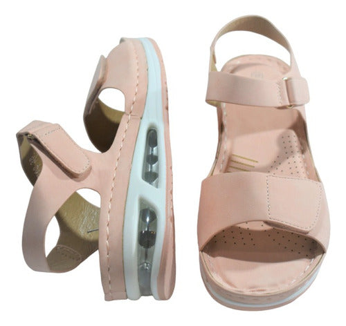 Women's Sandals with Velcro and Air Cushion Base 7