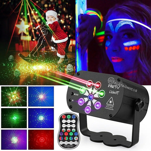 Canhão Laser Jogo De Luz Led  Raios Holográfico Usb Sd-09 5