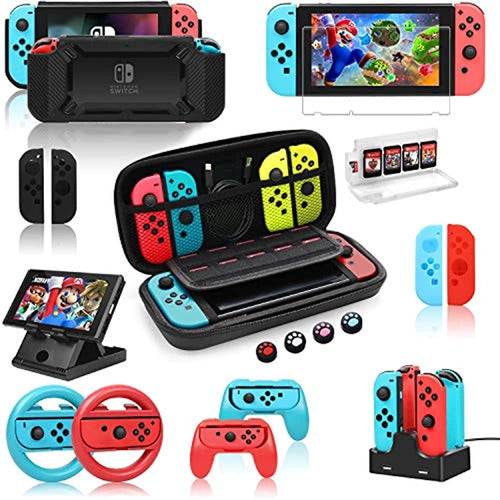 WDZREE Paquete De Accesorios Switch Para Nintendo Switch, Kit Con E 0