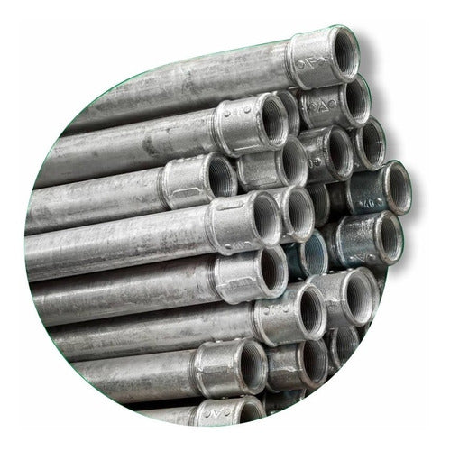 Tenaris Galvanized Pipe Iram 2502 Ø 1 1/4 6.4 Mts Threaded 0