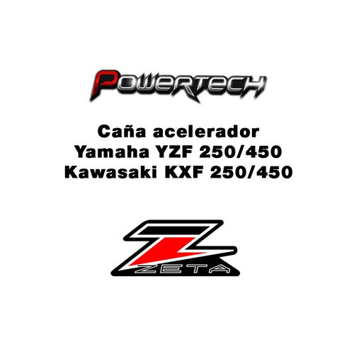 Zeta Racing Caña De Acelerador Moto Yamaha Yzf Kawasaki Kxf 250 450 1