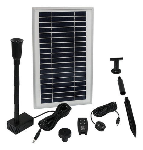 Sunnydaze Solar Powered Water Pump And Panel Kit With Battery 0