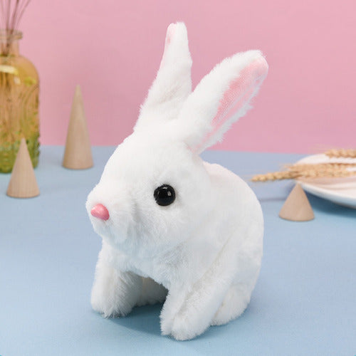 (yl) Brinquedo De Coelho Plush Bunny Operated Hopping Animal 7