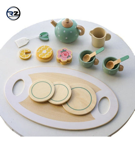 Kabi Juego De Tazas De Té De Madera Para Niños Set 15 Piezas Rz 1