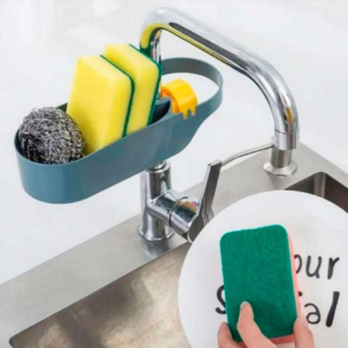 Adjustable Kitchen Sink Organizer Sponge Holder 4