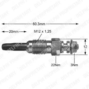 Hescher Diesel Glow Plug Volkswagen Gol I 1.6 D 0