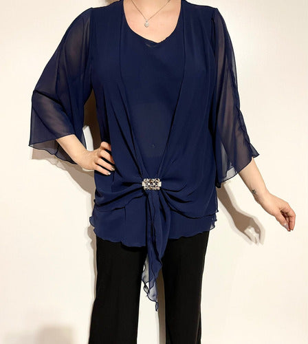 Silk Blouse for Plus and Extra Size Parties 9