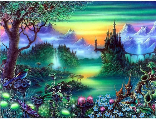 Eiflow 5D Diamond Painting Kit Magical Forest 30x40 cm 0