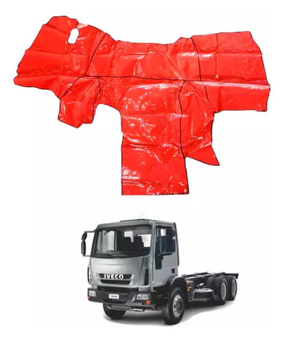 Tapete Vinil Vermelho Para Iveco Eurocargo Tector Cabine Sim 0