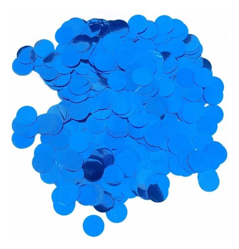 Confete Metalizado Azul Escuro Redondo 15g Bubble Bexiga 0