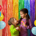 Lolstar Rainbow Fringe Curtains 100x200cm, 2 Units for Parties 4