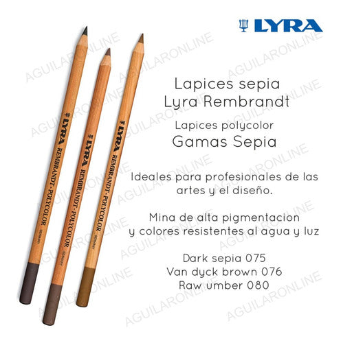 Lyra Lapiz Polycolor Rembrandt Dark Sepia 75 1