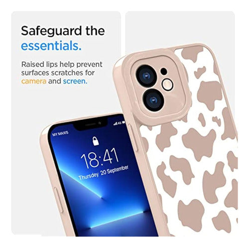 Ook Compatible Con iPhone 11 Case Cute Cow Print Fashion Sli 3