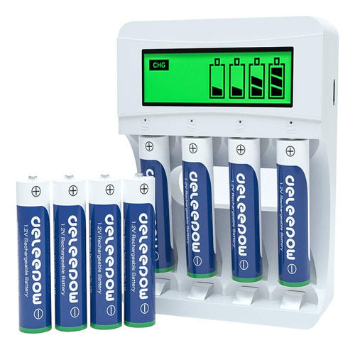 Deleepow Rechargeable AAA Ni-MH Batteries 1100 mAh, 1200 Cycle 0