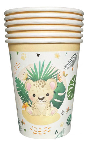 Party Paper Cup *Wild Animals* Pack of 6. Birthday 0