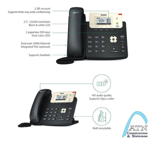 Telefono Ip Yealink T21 E2, Sin Poe, Configuracion Incluida 1