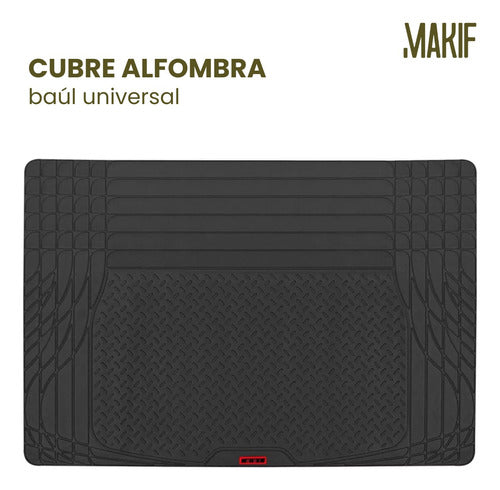 Makif Cubre Alfombra Universal Goma Pesada Baul 4x4 Auto Premium 1