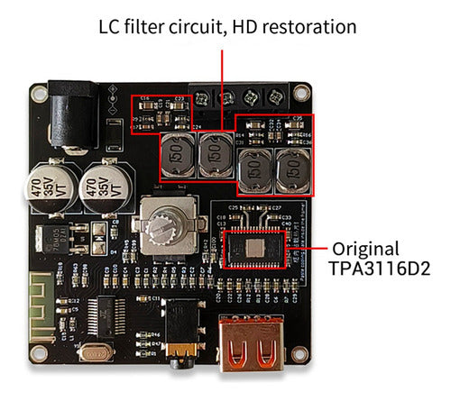 Placa Amplificadora De Potência Bluetooth Zk-f502h 5.1 50w 2 1