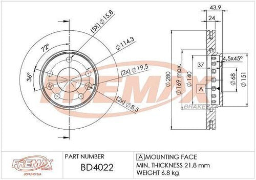 Interparts Kit Discos Y Pastillas Renault Fluence 2.0 16v Delantero 1