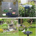 Solar Garden Fountain Pond Aquarium Decoration 7 Peaks 7