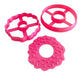 3Dimensionate Donut Cookie Cutter Set with Sprinkles Stencil 1