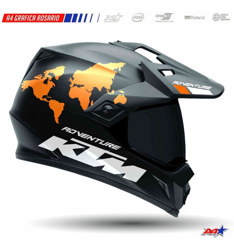 Helmet Decals Kit for KTM Adventure 390 790 990 1090 1190 1290 0