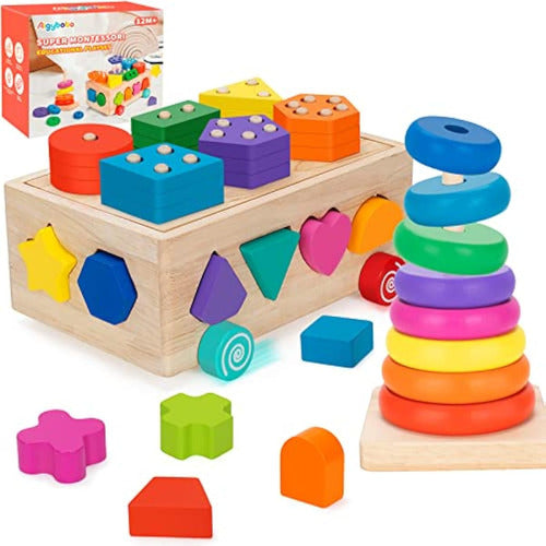 Aigybobo Montessori Toys for 1-Year-Olds 0