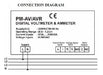 Inter Digital Amperimeter and Voltmeter 96x96mm with Relay Output 1