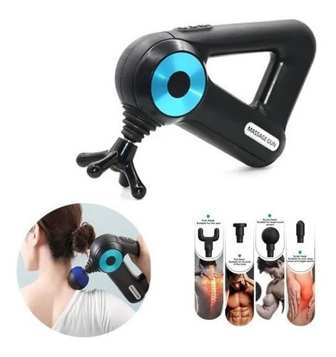 Massage Gun Triangular Rechargeable 12 in 1 2