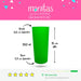 Manitas UY 10 Long Drink Neon Disposable Glasses for Parties and Events 6