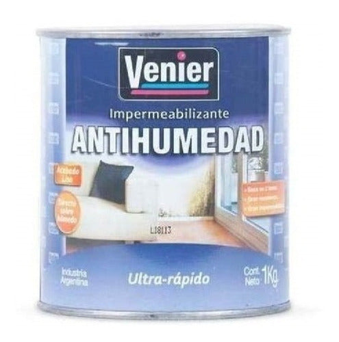 Pintura Antihumedad Venier Impermeabilizante 5kg Original 2