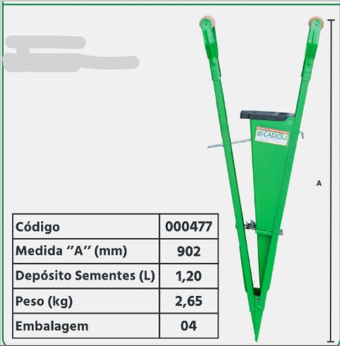 Plantadeira Manual Cadioli Marília Simples, 1,2litros 2,6kg 2