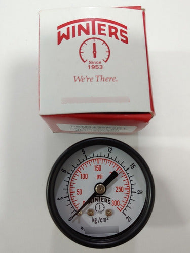 Winters 40mm Diameter Multi-Purpose Pressure Gauge 0-300 psi/0-21 kg/cm2 PEM1423R3R1 0