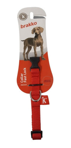 Brakko Premium Fast Lock Medium Dog Collar 6