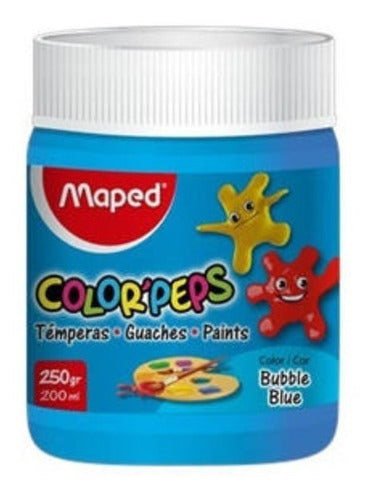 Maped Tempera Washable Pot X 250 Gr Non-Toxic Sky Blue 0