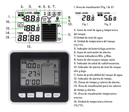 Ultrasonic Liquid Water Tank Level Meter Sensor 3