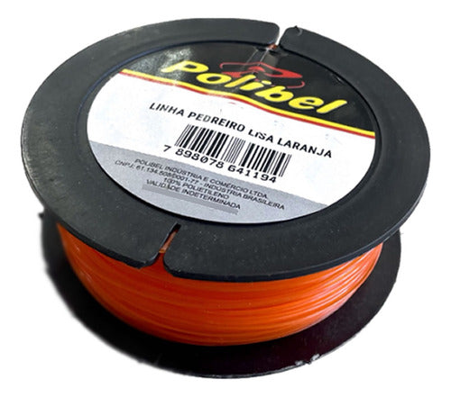 Pacote 12 Linhas De Pedreiro Nylon Laranja 100mts - Polibel 4