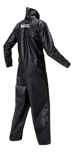 MAC Waterproof Motorcycle Rain Suit Mac Blast Black 1