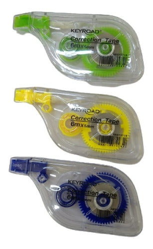 Keyroad Correction Tape Display 5mm x 6m Pack of 3 2