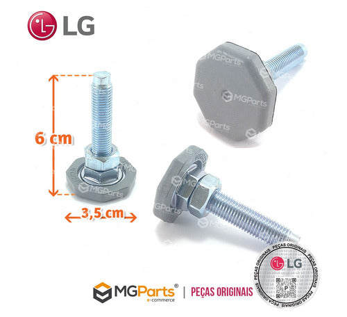 Pé Ajustável Para Lavadoras E Secadoras LG  - Kit (4 Peças) 1