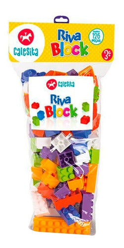 Calesita Colorful Building Blocks Set with 126 Pieces 0