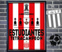 Estudiantes Poster Tetracampeón Libertadores  En Cuadro 0