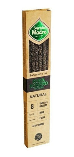 Sagrada Madre Natural Ruda Y Romero Sahumerio Artesanal 0