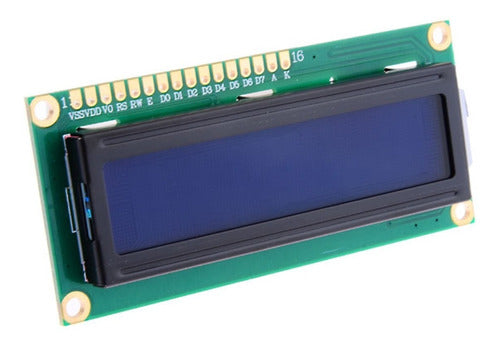 5 X Display Lcd 16x2 Com Backlight Verde E Escrita Preta 3