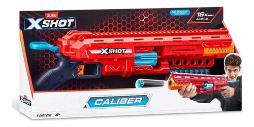 Lançador Arminha De Nerf X-shot Red Caliber Com 16 Dardos 5