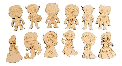 BAIRES CORTE LASER Characters Shapes for Painting - 15cm X 10 Units 0