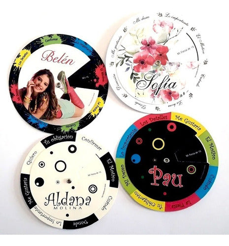 Tarjeta 15 Años Circular Rueda Pack X70. Oferta!!! 0